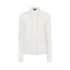 Seidenkrepp-Shirt mit Plissee-Details