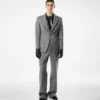 Sharkskin Herringbone Double Splittable Jacket