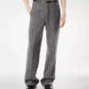 Sharkskin-Hose mit Fischgrätenmuster und doppelter Teilbarkeit