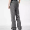 Sharkskin-Hose mit Fischgrätenmuster und doppelter Teilbarkeit