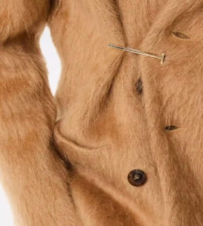 Silberne T-Anstecknadel