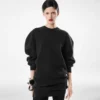 Skulpturales Sweatshirt-Minikleid aus Wolle und Kaschmir