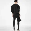Skulpturales Sweatshirt-Minikleid aus Wolle und Kaschmir