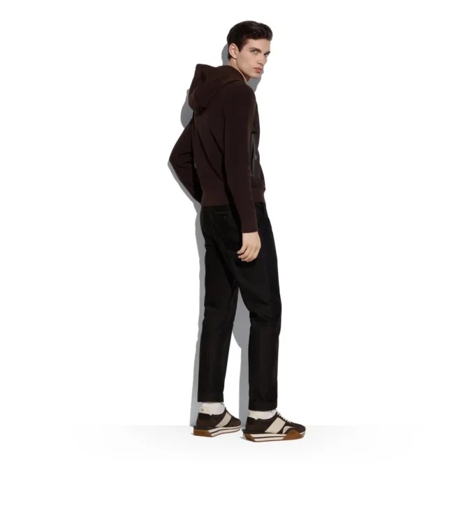 Sneaker „James” aus technischem Wildleder