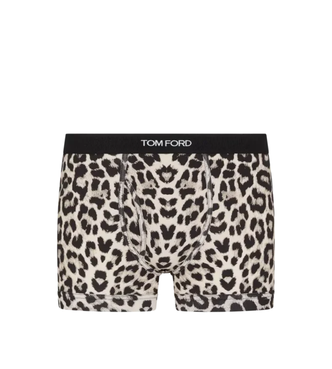 Snow Leopard Baumwoll-Boxershorts
