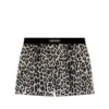 Snow Leopard Seidenboxershorts
