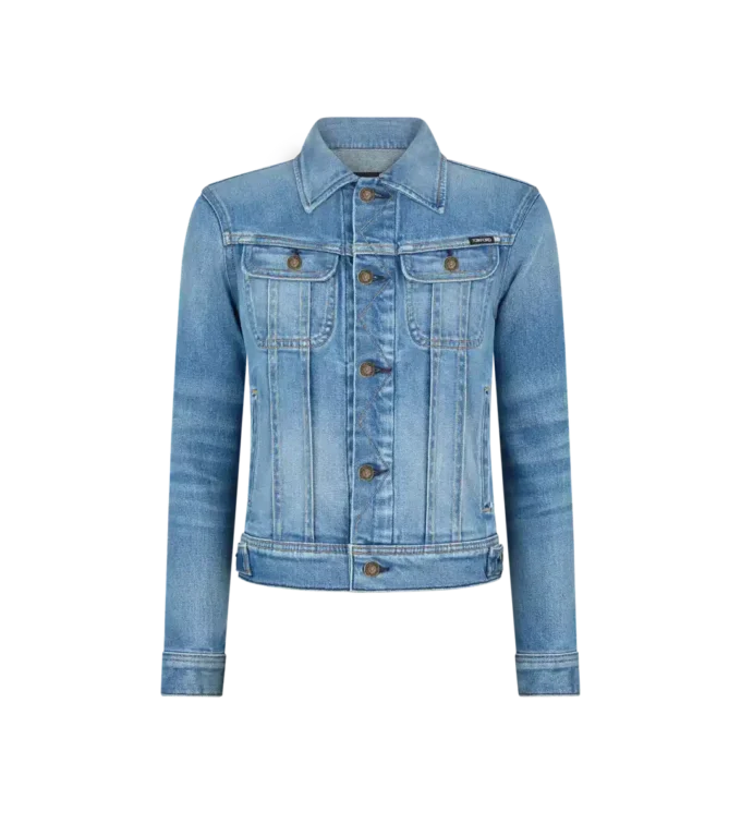 Sommerliche Jeansjacke im Stonewashed-Look