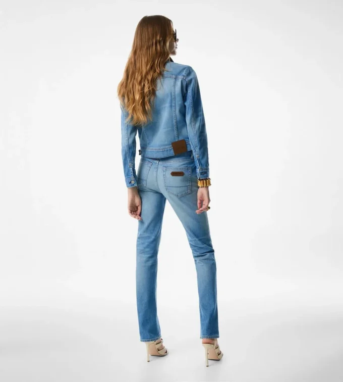 Sommerliche Jeansjacke im Stonewashed-Look