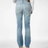 Stonewashed-Jeanshose mit geradem Schnitt