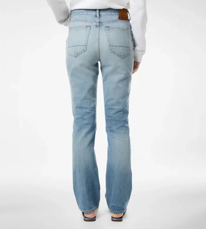 Stonewashed-Jeanshose mit geradem Schnitt