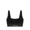 Stretch-Bralette aus glänzendem Velours