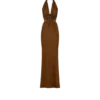 Stretch-Jersey-Abendkleid mit gekreuztem Ausschnitt