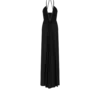 Stretch-Jersey-Abendkleid mit tiefem V-Ausschnitt