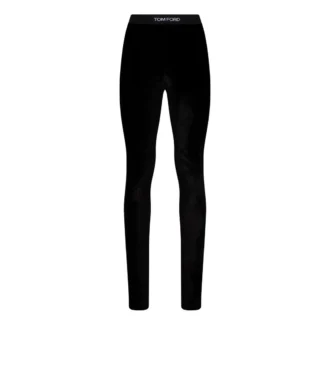 Stretch-Samt-Leggings