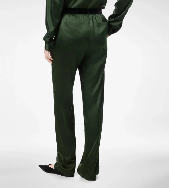 Stretch-Seidensatin-Pyjama-Hose