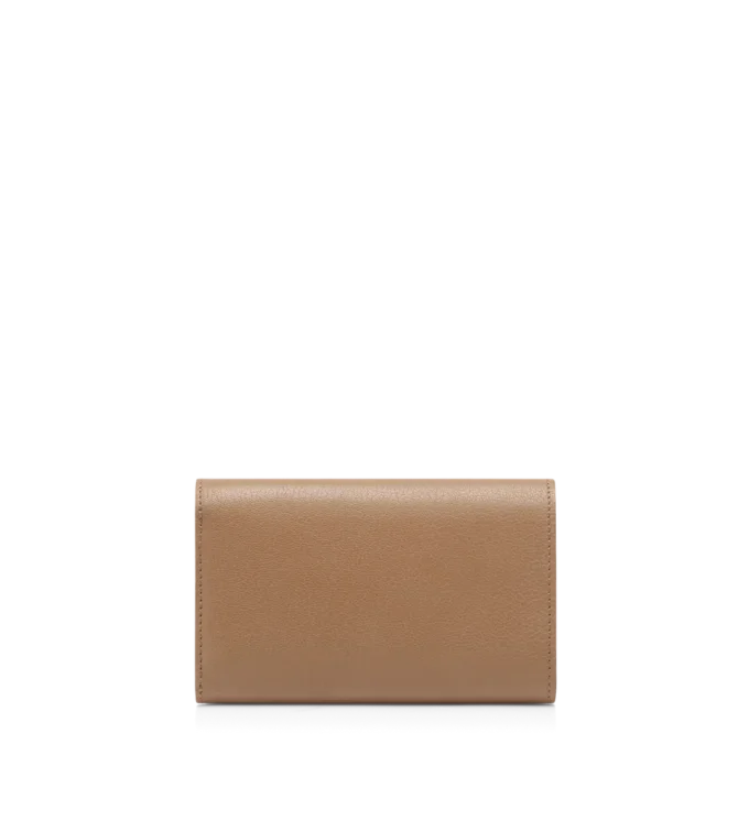 Supple Grain Leather Aube Compact Wallet