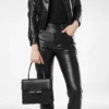 Supple Grain Leather Aube Small Top Handle
