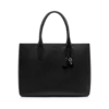T-Line East-West Tote aus genarbtem Leder