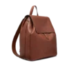 T-Line-Rucksack mit Klappe aus genarbtem Leder