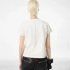 T-Shirt aus Nappa Lux und gewaschenem Duchesse
