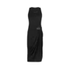 Tank-Top-Kleid mit Lederdetails