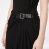 Tank-Top-Kleid mit Lederdetails