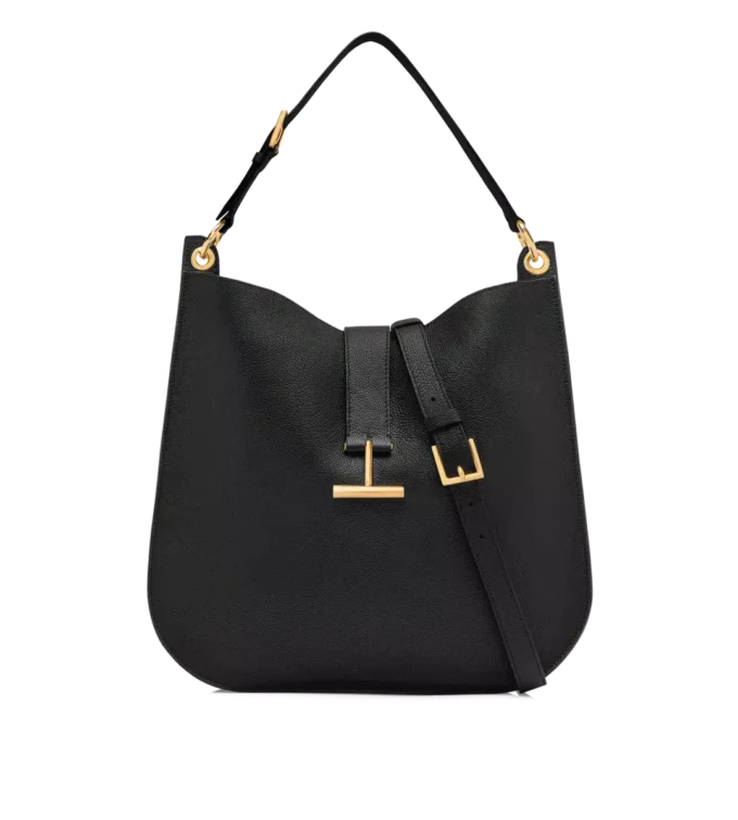 Tara Large Crossbody aus genarbtem Leder