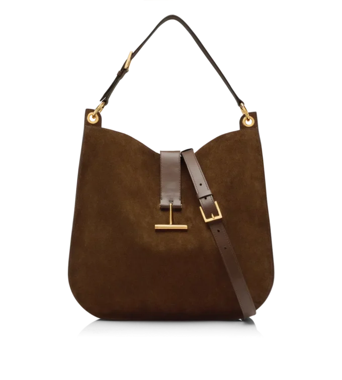 Tara Large Crossbody aus Wildleder und Glattleder