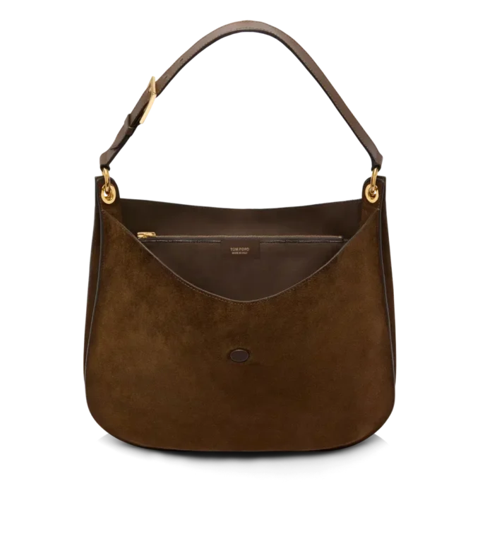 Tara Large Crossbody aus Wildleder und Glattleder
