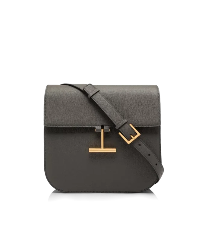 Tara Medium Crossbody aus genarbtem Leder