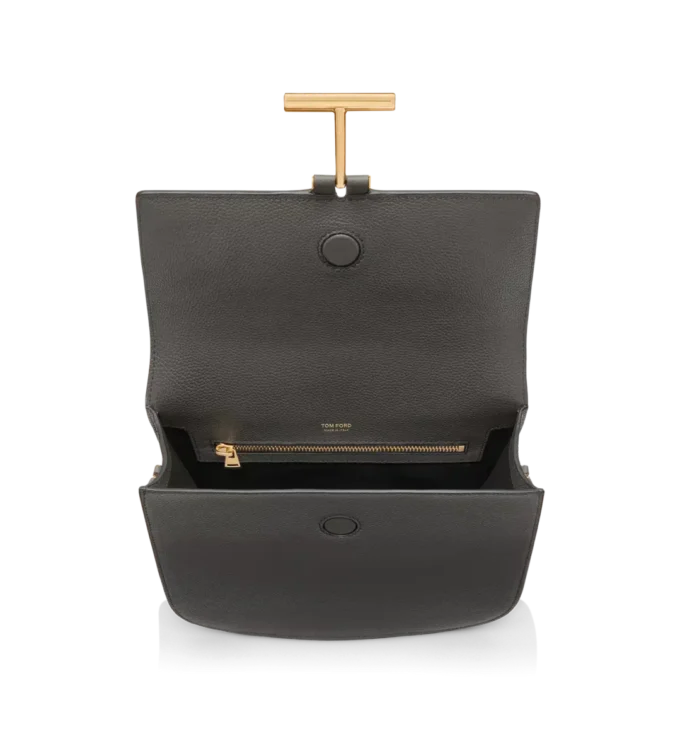 Tara Medium Crossbody aus genarbtem Leder