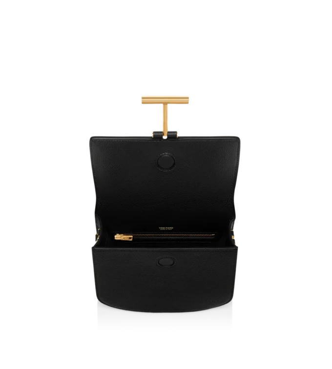 Tara Mini Crossbody aus genarbtem Leder
