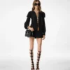 Tara Mini Crossbody aus Leder mit Palmellato-Effekt