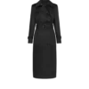 Trenchcoat mit Lederunterkragen