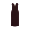 Trägerloses Cocktailkleid aus Samt