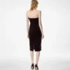 Trägerloses Cocktailkleid aus Samt
