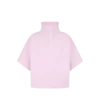 Ultrafeines T-Shirt aus Kaschmir-Mischung mit Trichterkragen