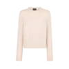 Ultraweicher Kaschmir-Seiden-Strickpullover mit Rundhalsausschnitt