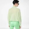 Ultraweiches Oversize-Strickoberteil aus Kaschmir und Seide mit offenem Polokragen