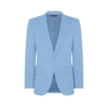 Unregelmäßige Jacke aus peachiertem Satin