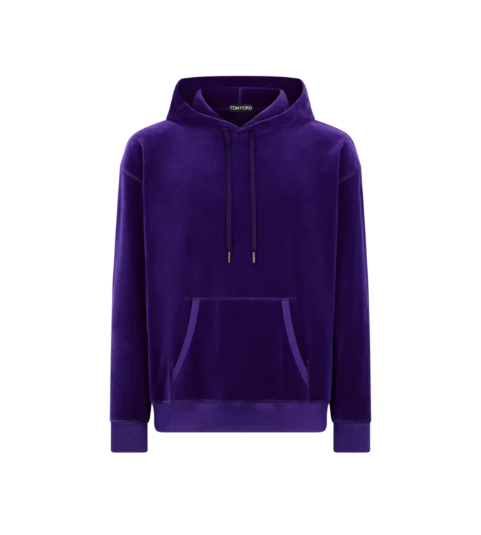 Velours-Hoodie