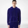 Velours-Hoodie