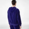 Velours-Hoodie