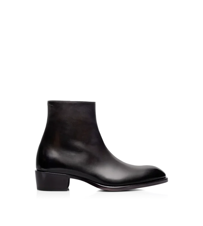 Vincent-Stiefel aus poliertem Leder