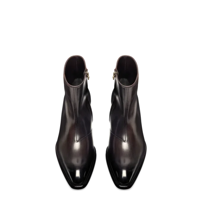 Vincent-Stiefel aus poliertem Leder