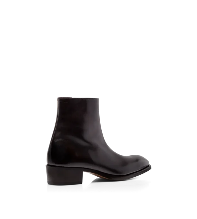 Vincent-Stiefel aus poliertem Leder
