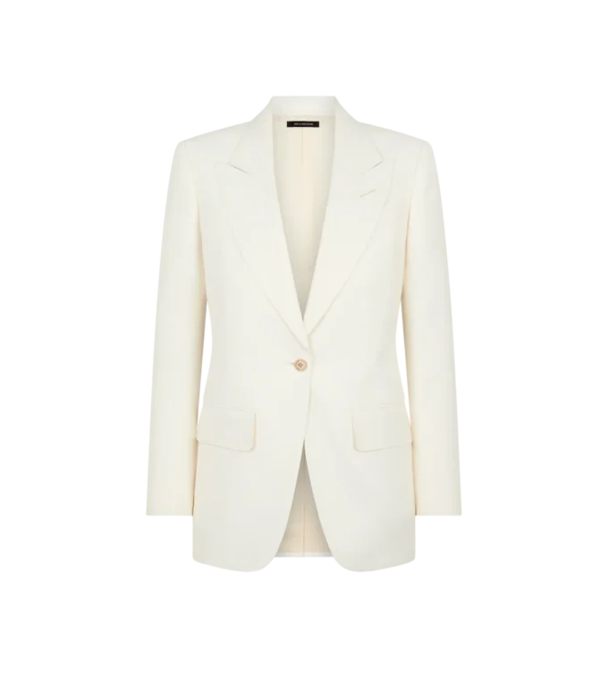 Wallis Einreihige Jacke mit Spitzkragen