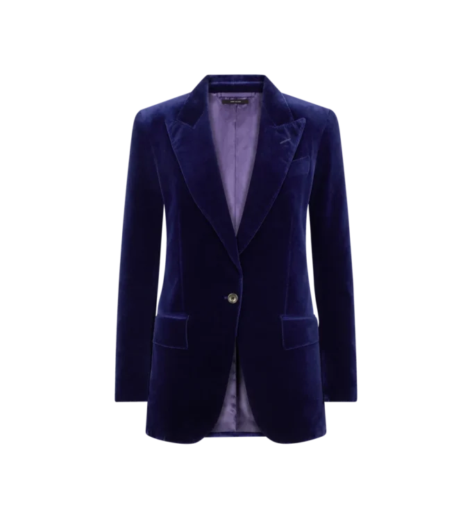 Wallis Einreihige Jacke mit Spitzkragen