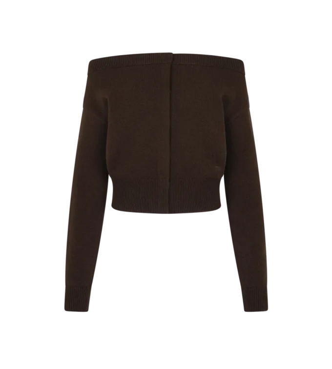 Weiche Kaschmir-Strickjacke mit offenem Kragen und verkürzter Passform