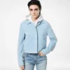 Weiche Overshirt-Jacke aus Lammwildleder